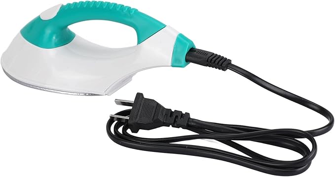 Portable Travel Iron for Crafts Quilting, Mini Fast Heat Lightweight Heat Press Iron, Easy Handheld Electric Iron for Beads Patch Clothes, DIY Shoes, T shirts, for Home, Travel