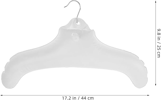 3pcs Inflatable Clothes Hangers Lightweight Space-Saving Drying Rack for Travel Camping and Closet Organization Versatile Hanger for Shirts Pants Coats and More