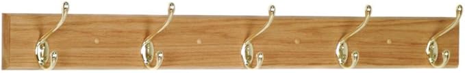 Wooden Mallet Coat Rack, Light Oak