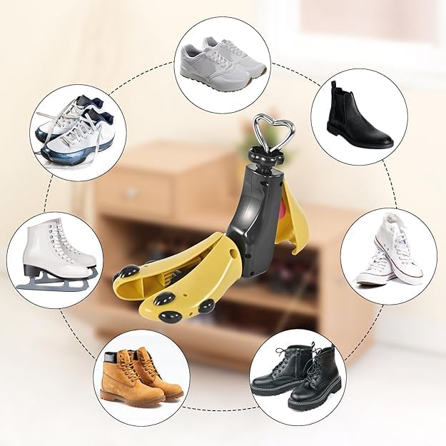 Shoe Stretcher Women Men, Boot Stretcher, Adjustable Unisex Boot Wide Feet ABS Plug