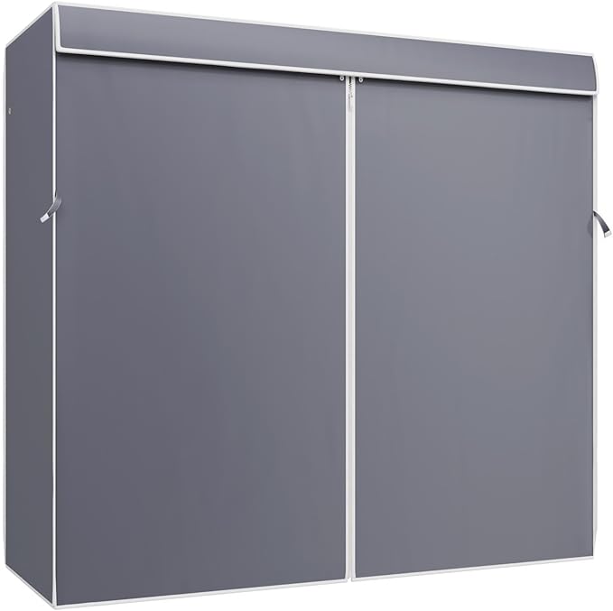 VIPEK Cover ONLY Fit for V5/ V10/ S3/ V6E/ V3C/ V5L/ V10i/ S3i/ V5L i1 Garment Rack, Dustproof Oxford Fabric Clothing Rack Cover with Zipper, 70.1" L X 17.3" W X 74.8" H, Grey