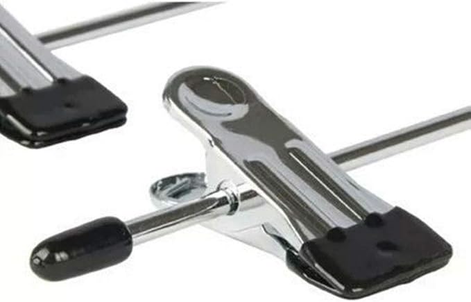 Richards Homewares Black 8 Clips Slack Rack 4 Tier Trouser/Skirt Chrome & Black Vinyl Hanger (3-Pack), (SYNCHKG124206)