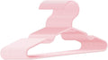 Baby Hangers for Closet 50 Pack Pink Plastic Kids Children's Clothes Hangers Non-Slip (Pink, 50)