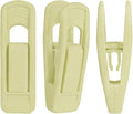 RUNAAJA Velvet Hangers Clips Pants Hangers Clips Flocked Hanger Clips Hanger Plastic Thicken Clothes Pants Pants Clip for Thin Velvet Clothes Suit Socks Hangers (Beige*20)