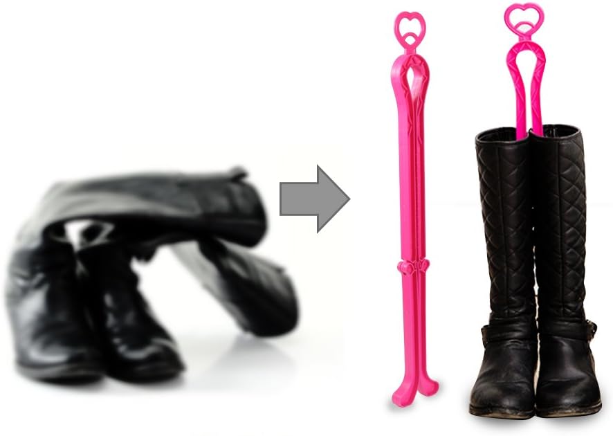 ONEDONE Folding Boot Stands Adjustable Boot Clips for Tall Knee High Shoes