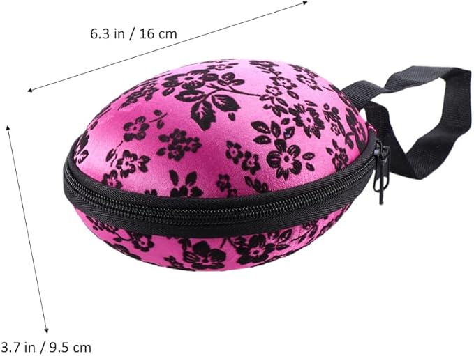 Cabilock Bra Case Zippered Travel Organizer for Women - Compact Slightly Waterproof Lingerie Storage with Hand Strap 5.90X4.92X9.44 Inch Small Travel Essentials