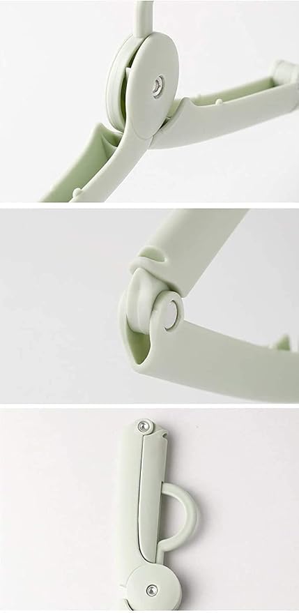 6 Pcs Folding Clothes Hangers, Travel Clothes Hanger Portable Folding Clothes Hangers and Save Space for Both Family and Travel Use