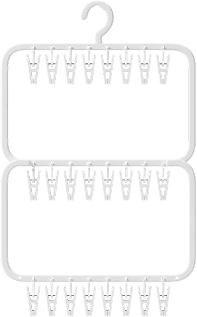 Hanging Clothes Rack, Underwear Hanger for Scarves, Hats, Towels, Bras, Double Layer