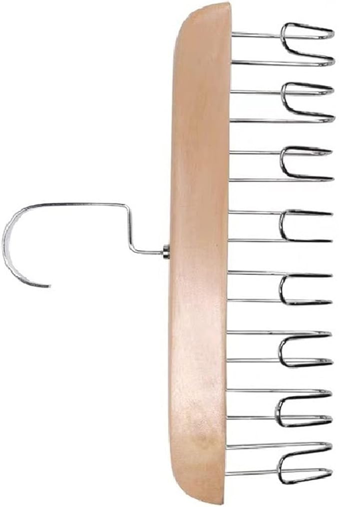 Hanger Hooks, Multi Hook Hanger Stainless Steel Closet Organization Multi Hanger with 8 Hooks Hangers Space Saver Hangers for Clothes Bra Storage (Khaki)