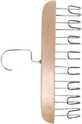 Hanger Hooks, Multi Hook Hanger Stainless Steel Closet Organization Multi Hanger with 8 Hooks Hangers Space Saver Hangers for Clothes Bra Storage (Khaki)