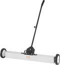 VEVOR 55Lbs Rolling Magnetic Sweeper with Wheels,Push-Type Magnetic Pick Up Sweeper, 36-inch Large Magnet Pickup Lawn Sweeper with Telescoping Handle, Easy Cleanup of Workshop Garage Yard