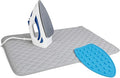 Iron Anywhere Quilted Magnetic Ironing Mat with Silicone Heat-Resistant Iron Rest – Travel & Home, 18” x 31”