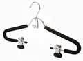 Only Hangers Foam Padded Black Suit Hanger w/Clips - Pack of (10)