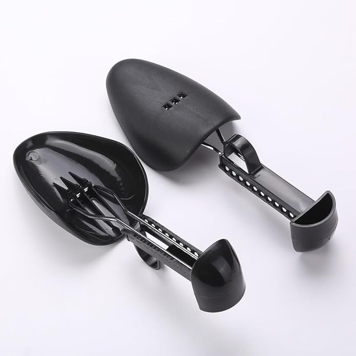 1 Pairs Plastic Shoe Tree Practical Adjustable Length Men Shoe Tree Stretcher Lightweight Shoe Tree Black Boot Shaper For Men