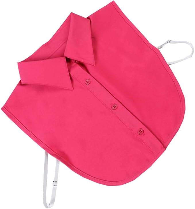 YEKEYI Lady Half Shirt Blouse - Detachable Collar Dickey for Women
