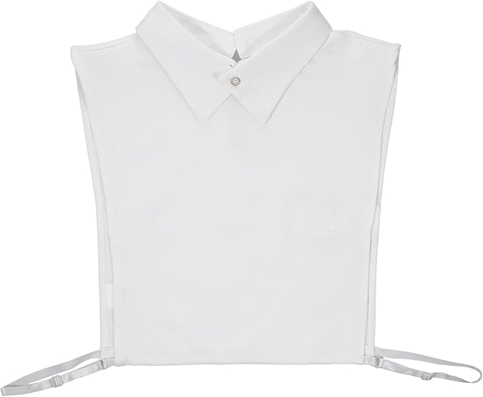 Women’s Detachable Dickey Collar, Fake Collar Half Shirts Faux Collars Half Shirt Blouse False Collars for Girls Favors (White)