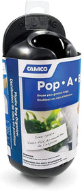 Camco Pop-A-Bag Plastic Bag Dispenser- Neatly Store and Reuse Plastic Grocery Bags, Easily Organize and Conserve Space in Your Kitchen (Black) (57065)