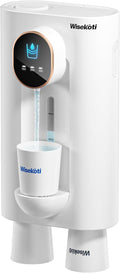 S7 Automatic Mouthwash Dispenser Touchless for Bathroom, Smart Electric Mouthwash Dispenser with 3 Magnetic Cups, Rechargeable, LED Screen Displays 3 Dispensing Amounts