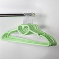 Cute Aesthetic Clothes Hangers Space Saving Plastic Hangers for Teen Girls Wardrobe Shirts Tops Coats Hangers Clothing Organizer Kawaii Girls Room Decor Kawaii Stuff Accessories (5, Green Love Hearts)