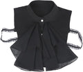 Chiffon Retro Renaissance Palace Fake Collar Suit Decorative Detachable Neck Ruffle Collars Victorian Accessories for Men