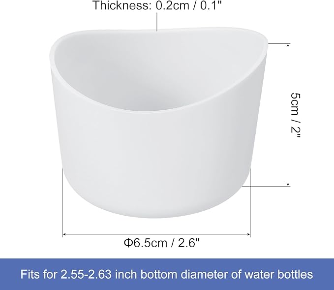 uxcell Protective Silicone Boot Sleeve, Water Bottle Bottom Silicone Anti-Slip Sleeve Covers, Irregular Shape Cup Accessories