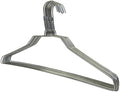10 Pack Steel Metal Wire Hangers Adult Coat Clothes Hangers - 13 Gage Thickness Silver Color Galvanized Metal Wire Hanger