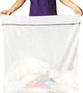 Runtoo 36 x 36 inches Extra Large Laundry Bag Delicates Wash Bags Camp Travel Heavy Duty Zipper Big Net Sweater Curtain Bedding Robes Blanket Jumbo Toys Organizer (Fine)