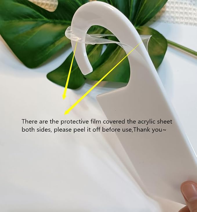 5pcs of Blank Acrylic Hangers,Custom Children Hanger Blank,DIY Plain Acrylic Clothes Divider,Dry Erase Kid Closet Organizers (White)