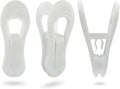 Hanger Clips 30 Pack, Multi-Purpose Hanger Clips for Hangers, White Finger Clips for Plastic Clothes Hangers, Pants Hangers Clips