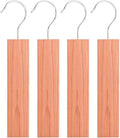 4 Pieces Cedar Hang Ups Natural Cedar Blocks Ceder Hangers Cedar Blocks Hangers Cedar Hangers Blocks Cedar Wooden Hangers Cedar Planks Storage Accessories for Clothes Storage