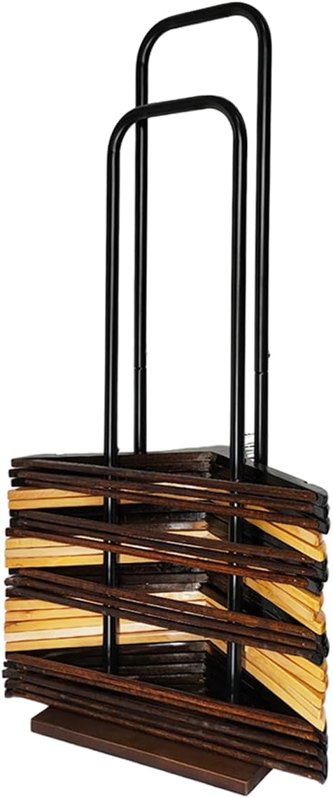 Hanger Stacker, Clothes Hanger Holder Organizer Stand, Portable Hanger Storage Rack, Large Wire and Velvet Hanger Holder for Laundry Room, Commercial Hanger Storage (Black Large - 32.7" H)