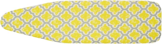Ironing Board Cover and Pad (Freesia Lattice), 100% Cotton with Ultimate Double Padding by Seymour Home Products; Fits Full Size Board | Stain and Scorch Resistant; Elastic Edge | Laundry Accessories