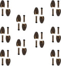 WAJJ 10 Pairs Plastic Shoe Tree Stretcher Shaper for Men Adjustable Length Shoes Boot Holder Shaper Support(Brown Men)