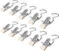 Space-Saving Clothespin Hat Pants Storage Hanging Travel Hook, Boot Hangers for Closet, Laundry Hooks Hanging Clips Clothes Pins Socks Towel Clips Hanging Hooks with Clips for Home (White, 30 PCS)