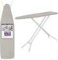 Full Size Ironing Board Made in USA – Space Gray by Seymour Home Products 4 Heavy-Duty Steel Legs Perforated Top for Steam Includes Cover & Pad Sturdy, Foldable Iron Board for Home & Laundry