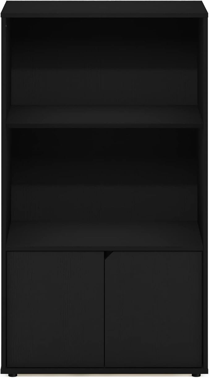 Furinno Jaya Kitchen Storage Shelf with Cabinet, Americano