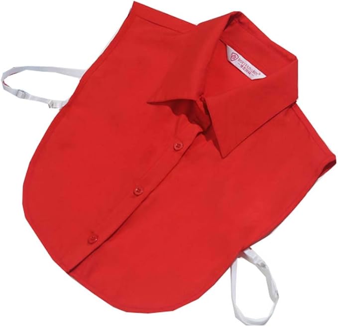 YEKEYI Lady Half Shirt Blouse - Detachable Collar Dickey for Women