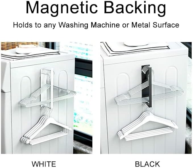 Magnetic Hanger Organizer for Washing Machine & Closet Laundry Room,Hanger Storage Rack Stacker