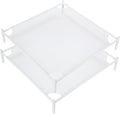 Sweater Drying Rack, 2-Layer Stackable Flat Clothes Drying Rack, Laundry Drying Rack, Mesh Air Dryer, Portable Dry Rack for Indoor & Outdoor