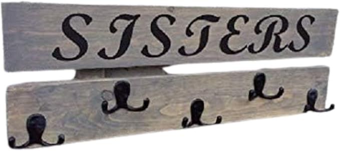 Coat Rack Rustic Wood Coat Rack With 5 Hooks
