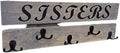 Coat Rack Rustic Wood Coat Rack With 5 Hooks