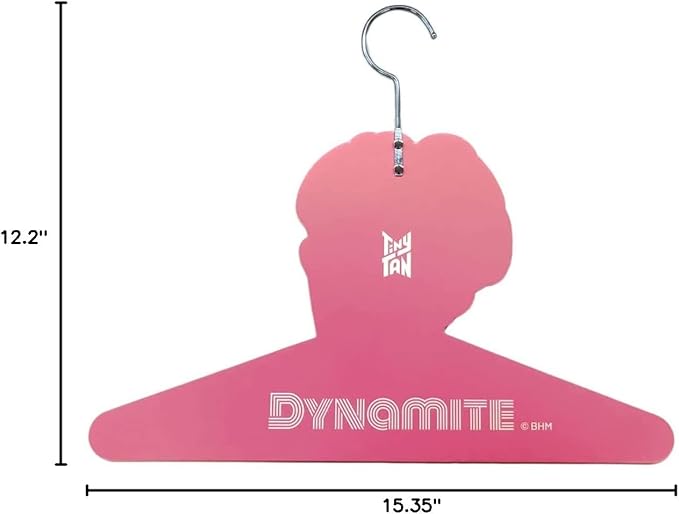 Kpop Merchandise Official Licensed K-POP Merch - TinyTAN Character Clothes Hanger with Steel Hook (SUGA)