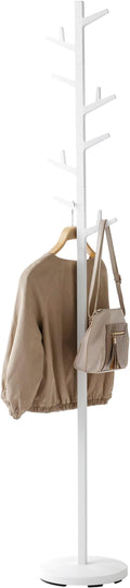 YAMAZAKI Home Branch Coat Rack Tree/Standing Coat And Hat Hanger, 69" - Steel + Abs Plastic