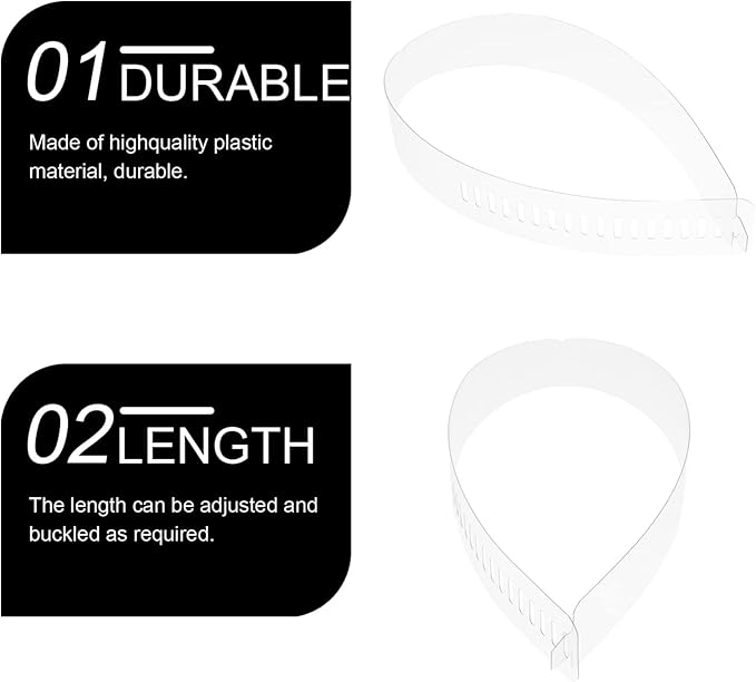100PCS Clear Collar Stays for Men’s Dress Shirts – Plastic Shirt Collar Inserts for Support & Stiffness Tabs Fixing Strips for Business Weddings and Formal Events