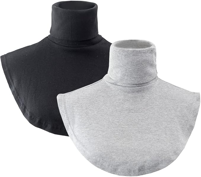 Joyci Fashion Turtleneck False Collar Winter Unisex Cotton Simple Dickey Collar