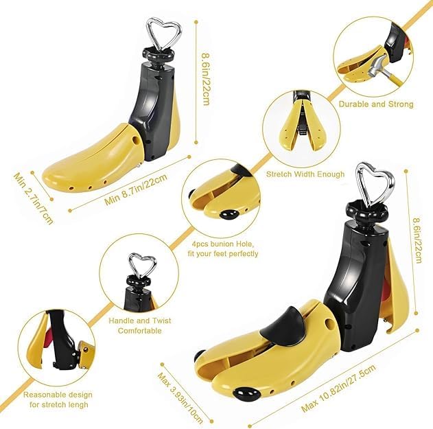 Shoe Stretcher Women Men, Boot Stretcher, Adjustable Unisex Boot Wide Feet ABS Plug