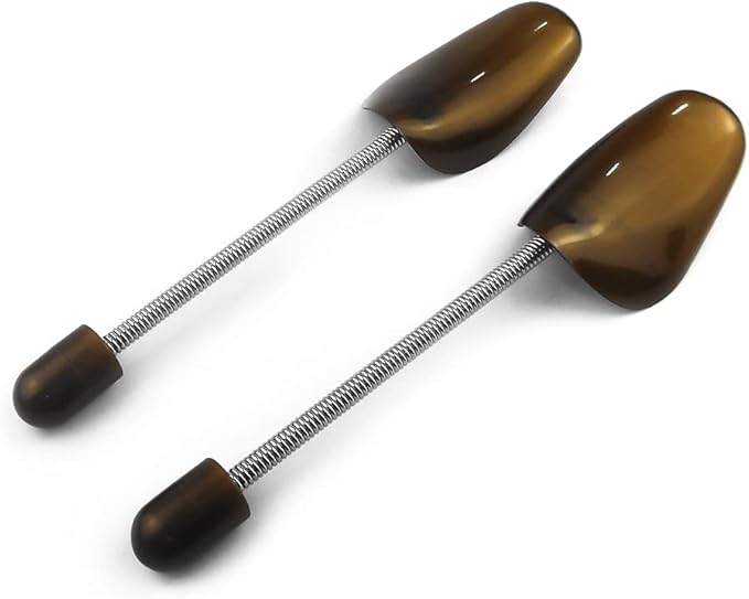 FONHERILI WAJJ 2 Pairs Practical Adjustable Length Women Shoe Tree Stretcher Holder Shaper Support(Spring Brown)