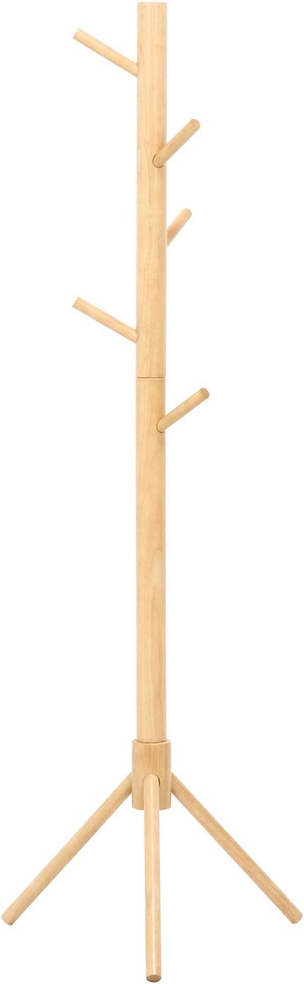 不二貿易(Fujiboeki) Fuji Boeki Coat Hanger Hanger Rack, Wooden, Width 20.1 x Depth 17.3 x Height 59.1 inches (51 x 44 x 151 cm), Natural Twig Hook, Entrance 10788