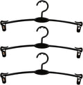 Homoyoyo 15pcs Laundry Bra with Holder Pants for Simplicity Underwear Clothes Support Dresses Trousers Shop Hangers Panties Rack Black Plastic Coat Drying Home Skirt Clips Practical
