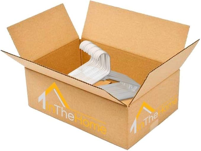 Standard Plastic Hangers, Everyday Tubular Clothes Hangers, Hanger (30 Pack)